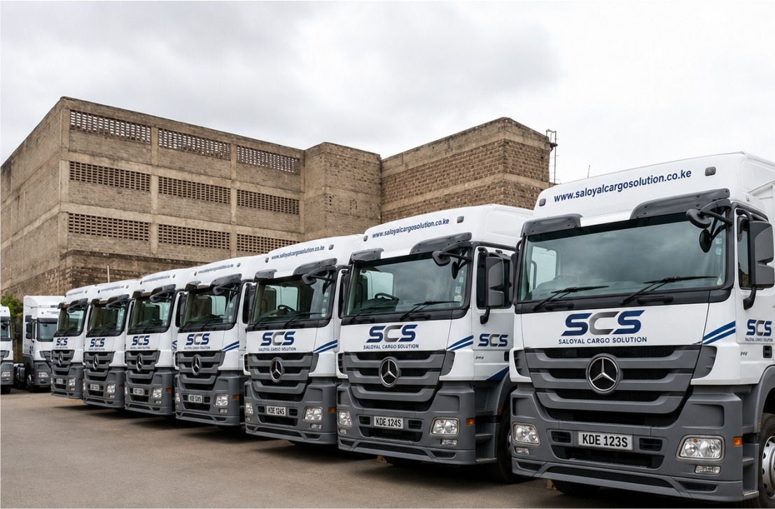 Saloyal Cargo Solution fleet lineup in the yard